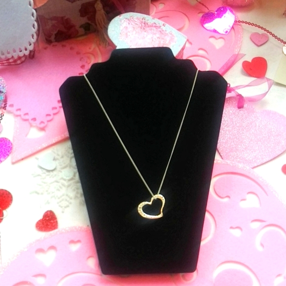 ❣️ HP ❣️AVON rhinestone heart pendant - Picture 3 of 6